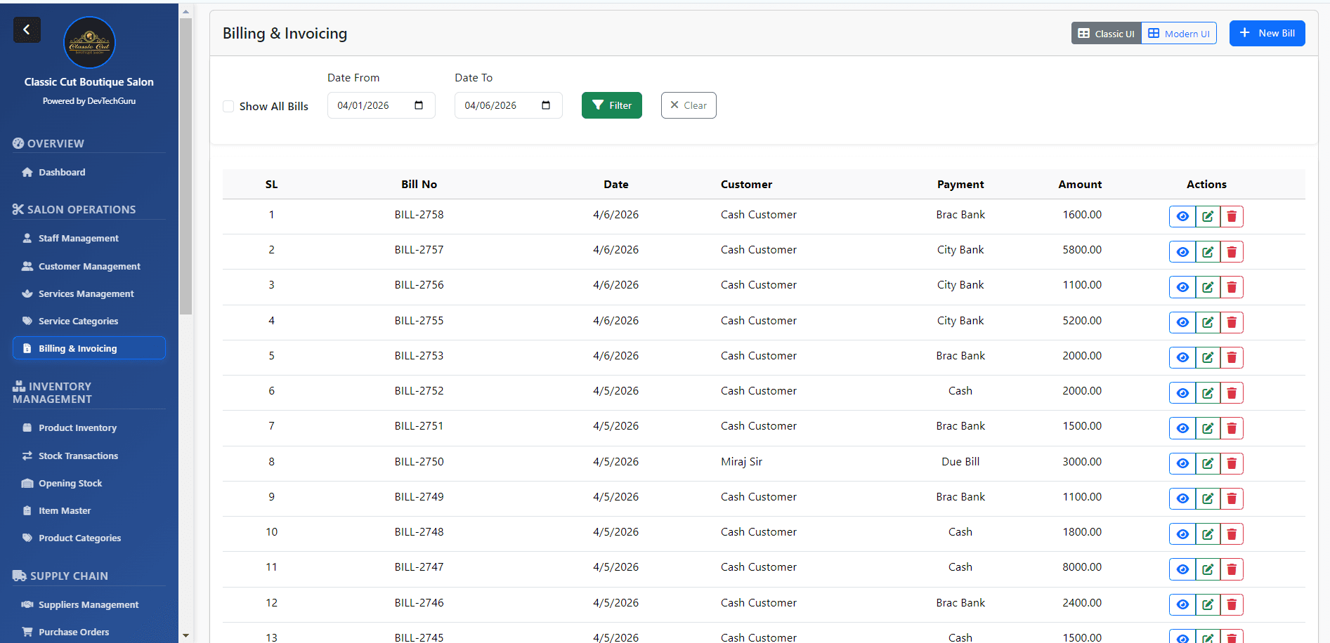 Guru Salon Retail POS screenshot 3
